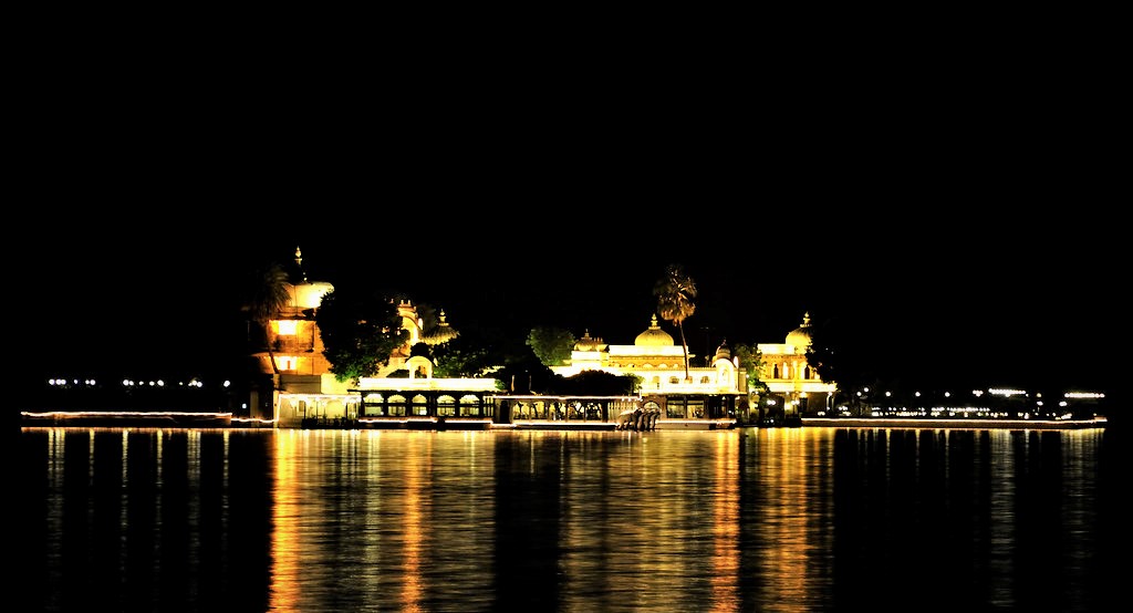 Night view of Jag mandir