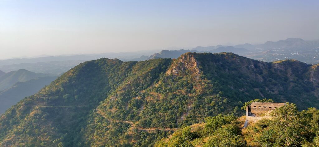 View from Sajjangarh
