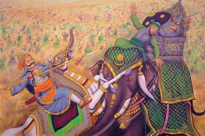 Maharana Pratap with man singh